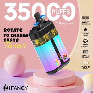 Hifancy Twins 2 in 1 35k Puff Vapes And Cigarettes