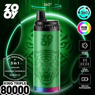 Zooy King Triple 80k Led Vape