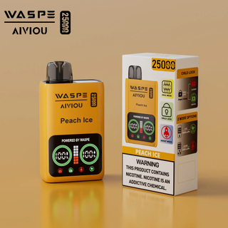 Waspe Aiviou Dual Mesh Vape with Led Screen And Child Lock,25000 Puffs,10 Flavors