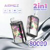 Airmez Fox 2 in 1 80k Puff two complementary flavors