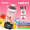 Airmez Fox 6 in 1 140k Puff 3+3 Mixed Flavors