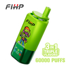 Fihp 3in1 60K Triple Flavor Rechargeable Vape