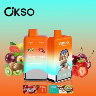 Okso Double Flavor 60K Puffs Dual Taste Mesh Coil Rechargeable Vape