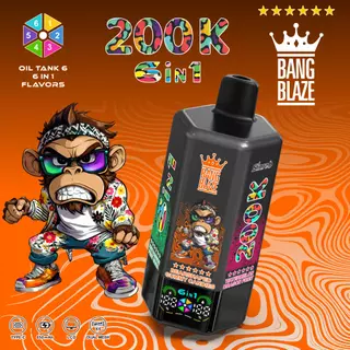 Bang Blaze 200K 6-in-1 Independent Flavor Disposable Vape 200k Puffs