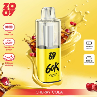 Zooy Vape Fizz 60000 Adjustable Airflow Disposable Vape 60000 Puffs